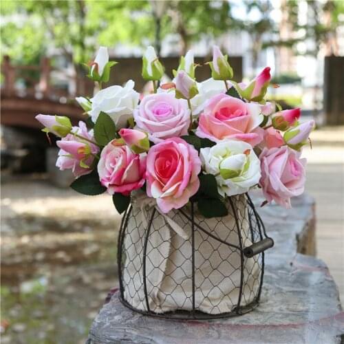 1pc Real Touch Rose Christmas Decors for Home Silk Artificial Rose Flower Wedding Decoration Marrige Decor Flower Party Decor