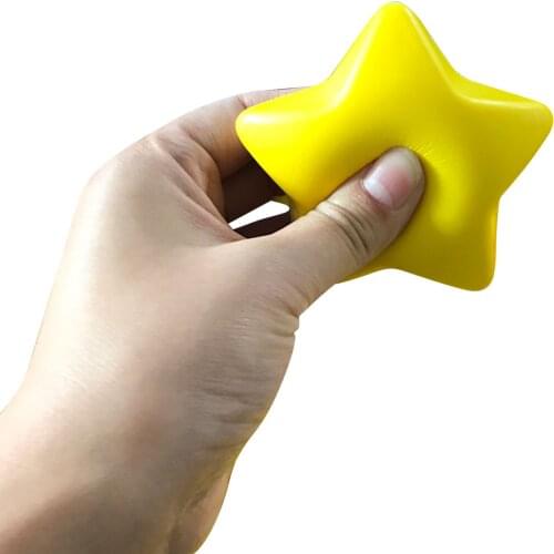 12PCS Soft Foam Anti Stress Ball Funny Toys Squeeze Star Shaped Ball Stress Pressure Relief Relax Novelty Fun Gifts Vent Gag Toy