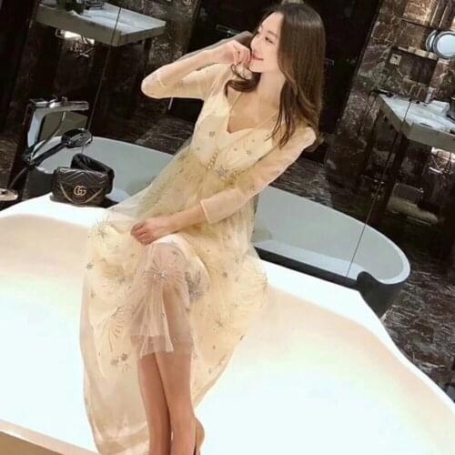 2018 New pattern 5yards/bag JC01# Golden Star pattern Flicker powder lace fabric for bridal wedding dress/sawing