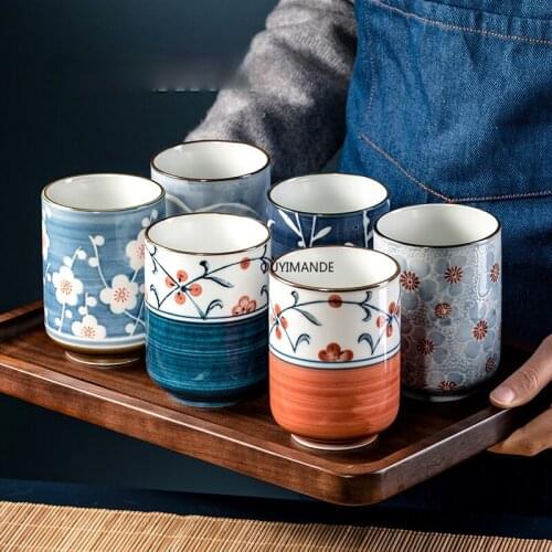 300ml Modern style Creative Ceramic tea cup Personality brief coffee cups mug China porcelain