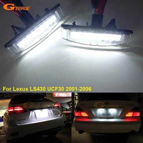 For Lexus LS430 UCF30 2001-2006 Excellent Ultra bright smd Led License plate lamp light No OBC error car Accessories