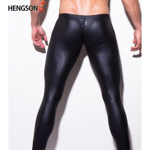 GOMYIE Mens Leather Pants