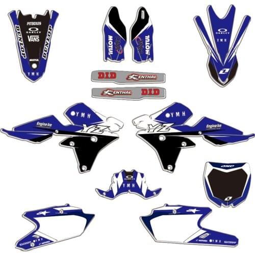 Team Background Graphic Decal Sticker for Yamaha YZ450F 2014-2017 YZ250F 2014-2018 YZ 250F 450F YZF 250 450 2016 2015