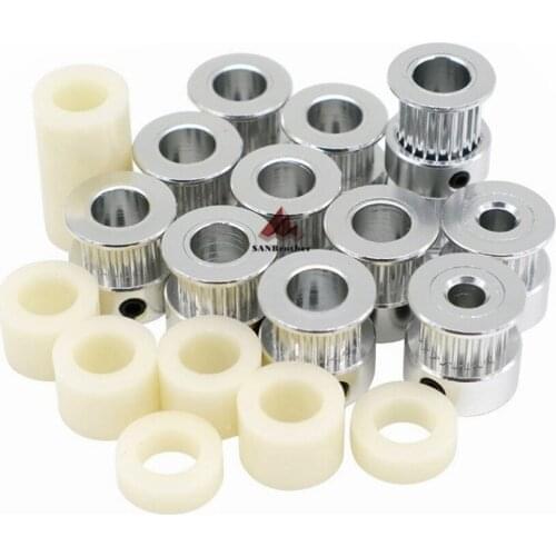 GT2 Timing Pulley Kit For Ultimaker2 UM2 Extended+ 3D Printer 20 Tooth Synchronous Wheel Pulley and Spacer For Um2
