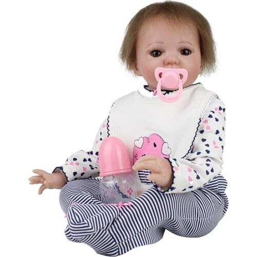 50cm Boy Girl Reborn Dolls Kids Playmates Children Play House Toys Bebe Gift Boneca Newborn Dolls Brinquedos Birthday Gifts Toys