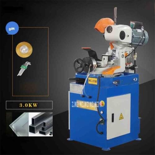 MC-315B Professional Pneumatic Pipe Cutting Machine 380V 3KW 120r/min Stainless Steel Pipe Cutting Machine Burr-free Pipe Cutter