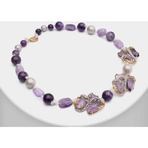 Amorita boutique geometry fashion necklace