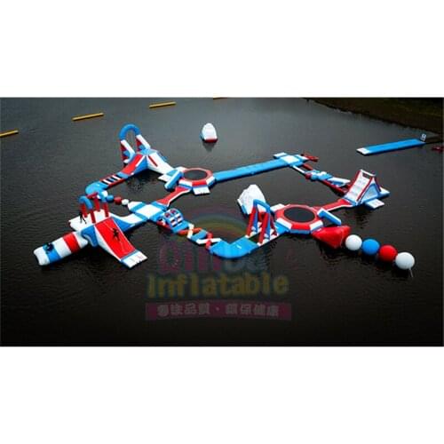 Sea lake adult water playground floating inflatable aqua park