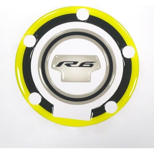 Motorcycle carbon fiber fuel tank mouth decal fuel tank cap protection sticker fuel tank cap protection sticker for Yamaha R6