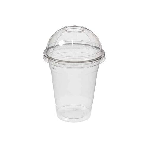 İhtiyaçlimanı Plastic Clamshell Milkshake Atom Cup 100 Pcs + Familia Napkin party material