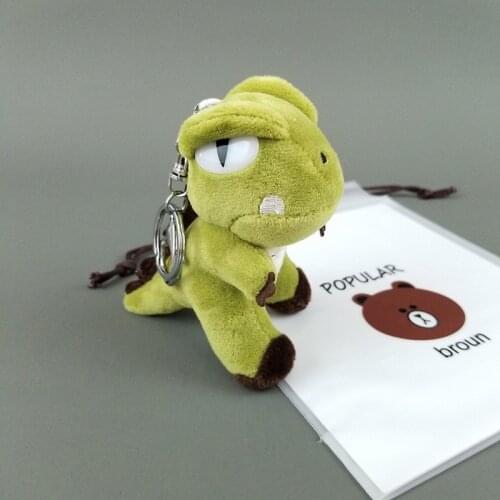 Plush Keychain Dinosaur Pendant Plush Toys Kawaii Cartoon Tyrannosaurus Stuffed Animal Keychain Toys for Kids Backpack Pendant
