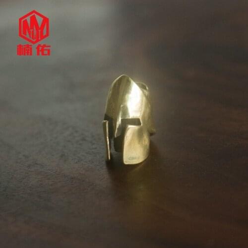 1PC Sparta Spartan Helmet Paracord Brass Knife Beads EDC Tool Pendant Survival Accessory Pendant