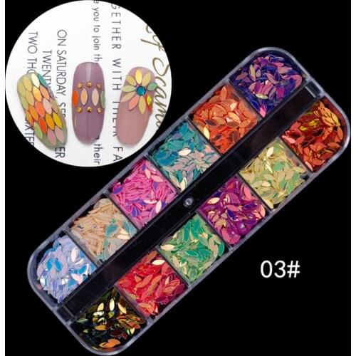 Multicolor Nail Rhinestone DIY 3D Faux Pearl Glitter Nail Art Sequins Flake Nail Art Tip Glitter Decoration Manicure Decor