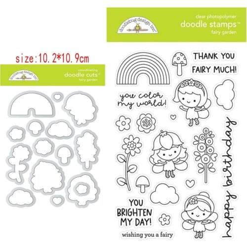 Sirius Flower Fairy Rainbow Metal Cutting Dies and stamps Template for DIY Scrapbooking Photo Album Embossing Decorative Cards
