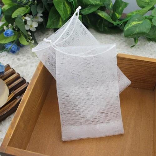 Portable Hangable Handmade Soap Saver Bag Bath Shower Travel Foaming Mesh Net Cleansing Delicate Foam Network