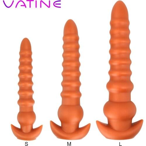 VATINE Huge Sizes Anal Plug Soft Butt Plug Prostate Massage Anus Dilator G spot Stimulator Adult Erotic Sex Toys For Men Woman
