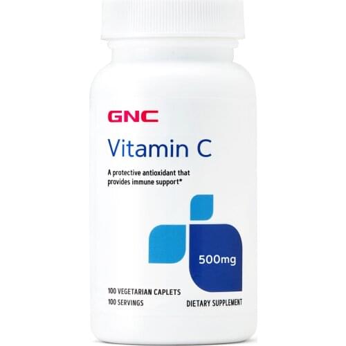 VITAMIN C 500 MG 100 vegetarian caplet, protective antioxidant that provides immune support，FREE SHIPPING