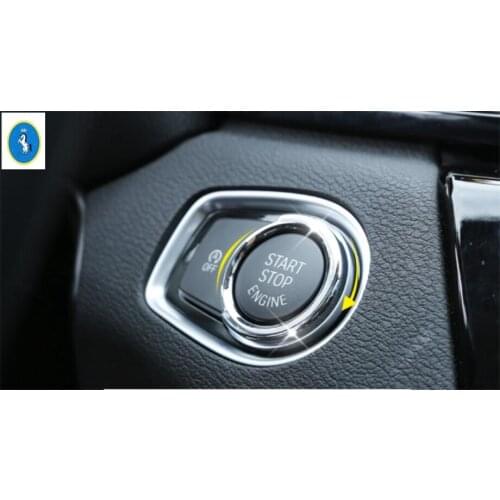 Yimaautotrims Engine Start Stop Push Button Key Hole Switch Ring Cover For BMW 2 Series Gran Active Tourer F45 F46 2015 - 2019