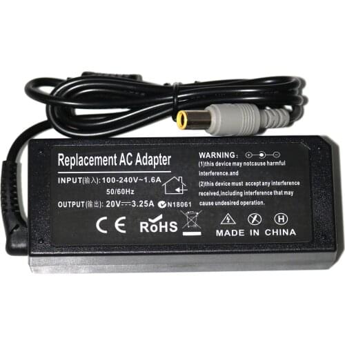 20V 3.25A 65W AC adapter laptop charger for Lenovo Thinkpad E545 T530 T61 X140e X230 Edge 15 E430 E520 E530 E535 SL500 SL510