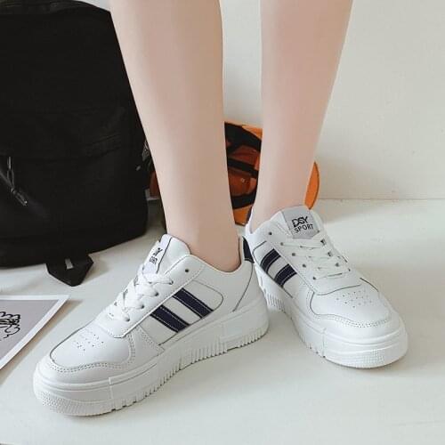 PU Blue Green Womens Sneakers Womens Woman Vulcanize Shoes for Women 2021 Womans Shoe Footwear Zapatillas Mujer Spring Autumn