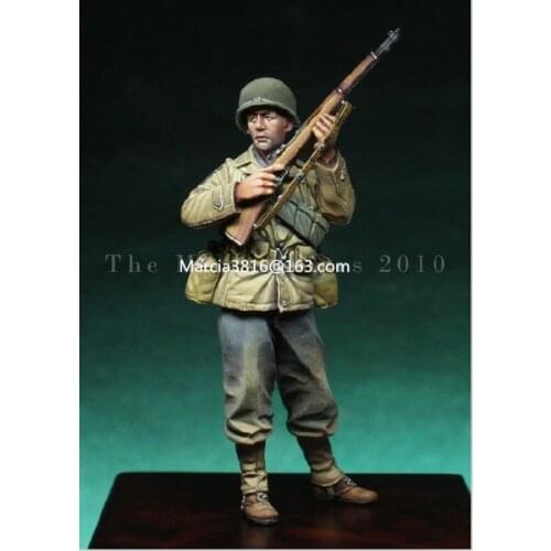 1/35 scale WW2 American soldiers alert WWII miniatures Resin Model Kit figure Free Shipping