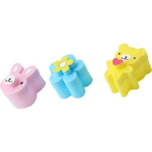 3Pcs Cute Sandwich Cutters Mini Cookie Cutter Shapes Set For Kids Bento Cutter Tool Molds Bread Biscuit Embossed Device