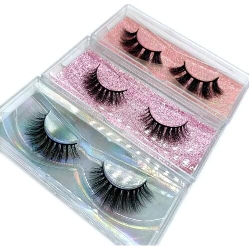 3d mink eyelashes wholesale custom logo accepted natural long crisscross volume wispy full strip 3d mink lashes with lash case