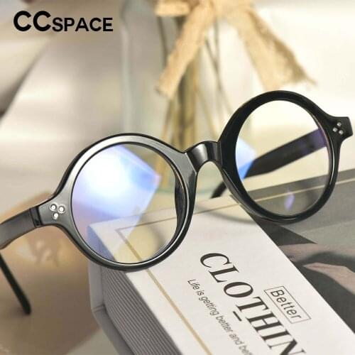 53385 Tr90 Anti-Blue Light Round Glasses Frame Men Women Optical Fashion Computer Eyeglasses