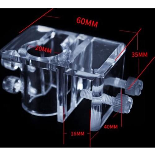Acrylic Aquarium Reef Tank Tube Holder Water Pipe Hose Mount Bracket for 20mm Pipe Water Tubes Fixed Clip Fish Tank Hose Clamp