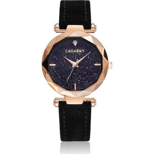Designer Minimalist Watch Women Hot Fashion Womens Quartz Watches Bling Diamond Starry Sky Watch Woman Rose Gold Female Clock