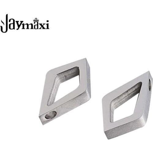 Jaymaxi Prismatic Geometry Charms Mirror Polished Stainless Steel Beads DIY Jewelry for Jewelry Making 20Pieces/lot