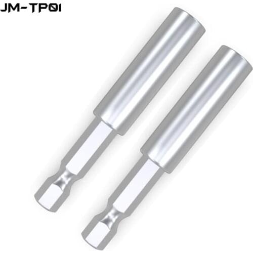 JAKEMY JM-TP01 1/4 Inch Hex Shank Magnetic Drill Bit Holder 60mm Long Extended Socket Screwdriver Bits Rod for Power Tools