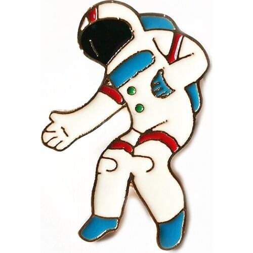 Fashion Enamel Brooch pin Astronaut Spaceman Brooches For Women And Men pins For Backpacks Xmas Gift