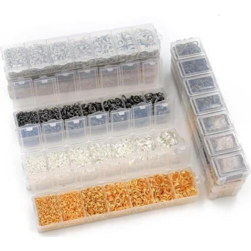 1 Box 345 678 10 Size Open Ring Jump Ring Ring O Ring Iron 7 Color Earring 100 Antique Silver ; Antique Bronze Jewelry Findings