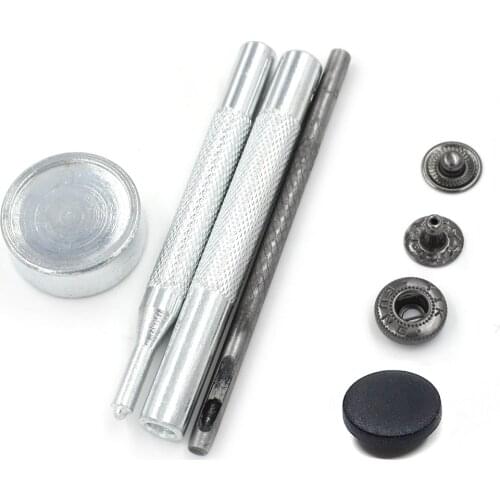 50sets snaps top cover Black and white nylon material Buttons Plastic snaps button Rivet Button accessories T3T5 T8 button