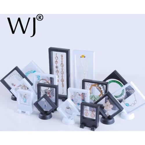 Jewelry Necklace Pendant Display Stand Transparent PE Film Suspended Case Bracelet Watch Hang Rack Earrings Ring Gemstone Holder