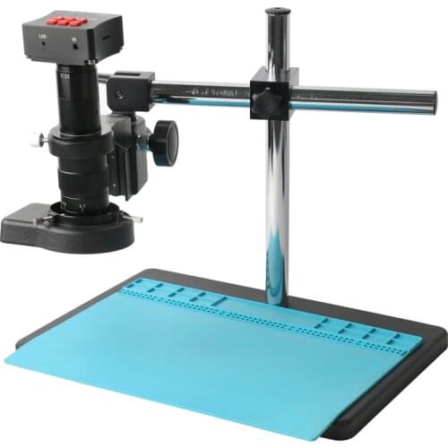 48MP 1080P 60FPS HDMI USB Industrial Electronic Digital Video Microscope Camera Zoom C Mount Lens For PCB CPU Soldering Repair