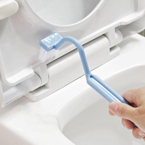 Toilet Cleaning Brush Portable Toilet Brush Corner Brush Bending Handle Scrubber Home Bathroom Cleaning Tools