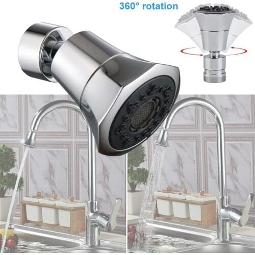 Kitchen Faucet Sprinkler Bubbler 360 Degree Swivel Water Saving Tap Adjustable 2 Modes Anti-Splash For Kitchen Bathroom