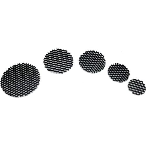 LED Soft Light Shade Hood Downlight Spotlight Round Honeycomb Net Lampshade Cover Black Anti-glare Anti-dazzling Light Aluminum