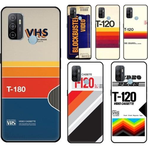 Vintage Cassette Tape Vhs poster Case For OPPO F5 F7 Reno 4 Pro 2 2Z A52 A72 A92 A1K A5S A15 A83 A5 A9 A53 A31 2020 Cover