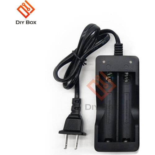 2slots Smart Charging Li-ion Rechargeable 18650 lithium Battery Dual Charger Input AC100-240V Output 4.2V Fast Charging