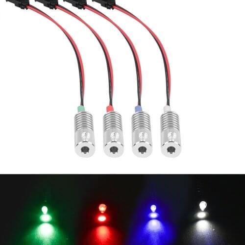 DC12V 2W LED Light Source 4 Colors Mini LED Illuminator for 5mm Side Glow Fiber Optic Lamp for Car for Home Use
