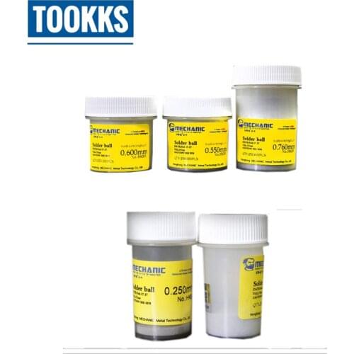 02MM 0.25MM 0.3MM 0.35MM 250K pcs MECHANIC Lead Free Solder Ball BGA Realling Tools