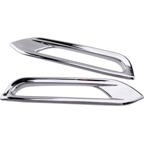 2pcs Chrome Car Fog Light Lamp Cover Trim Frame ABS Fit for Nissan Qashqai J11 2018