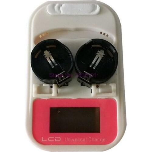 200pcs NEW 3.6 V Battery Charger Button, USB interface with LCD / EE. EU plug lir2025 Rechargeable lir2032 / ml2025 ml2032