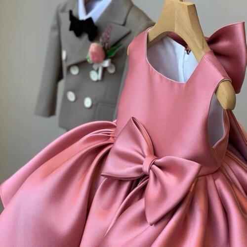 2021 Kids Dress for Girls Children Birthday Party Dress Suits Elegant Dresses Flower Girls Wedding Pageant Dress Sets Vestidos