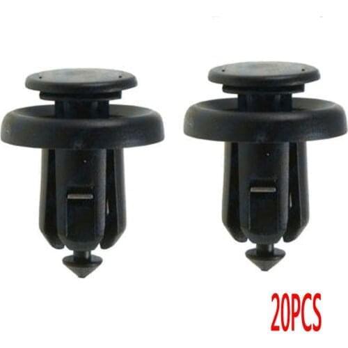 20x Front Bumper Clip Push Type Retainer W/Metal Insert 91505-S9A-003 For Honda Locking Hooks & Clip Fastener Push Latch Rivet