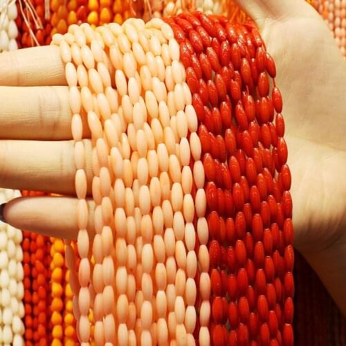 3mm*9mm Coral Loose Beads DIY jewelry for necklace or bracelet 2019 new fashiom