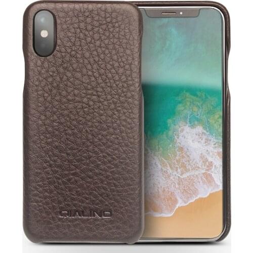 Promotion full grain genuine leather cover for iphone X real natural cowhide phone case for iphoneX free shipping